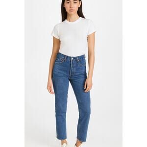 Levi's SZ 28/26 Premium Denim Wedgie Straight Jeans 34964-0080  Jive Stonewash